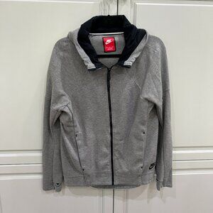 Nike Tech Pack Zip Up Hoodie Jacket Gray Sz Me
